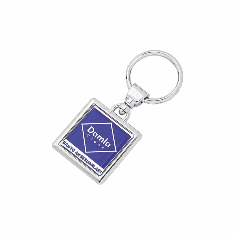 KP0225-0978 Çift Taraflı Metal Anahtarlık